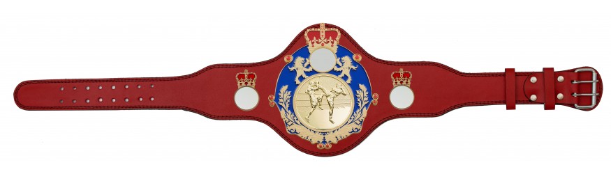 THAI BOXING CHAMPIONSHIP BELT - PLTQUEEN/BLUE/G/TBOG - AVAILABLE IN 4 COLOURS